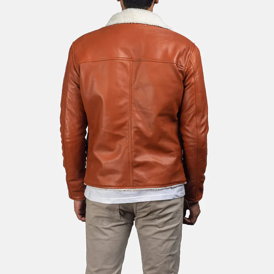 Dan Frost Tan Shearling Jacket